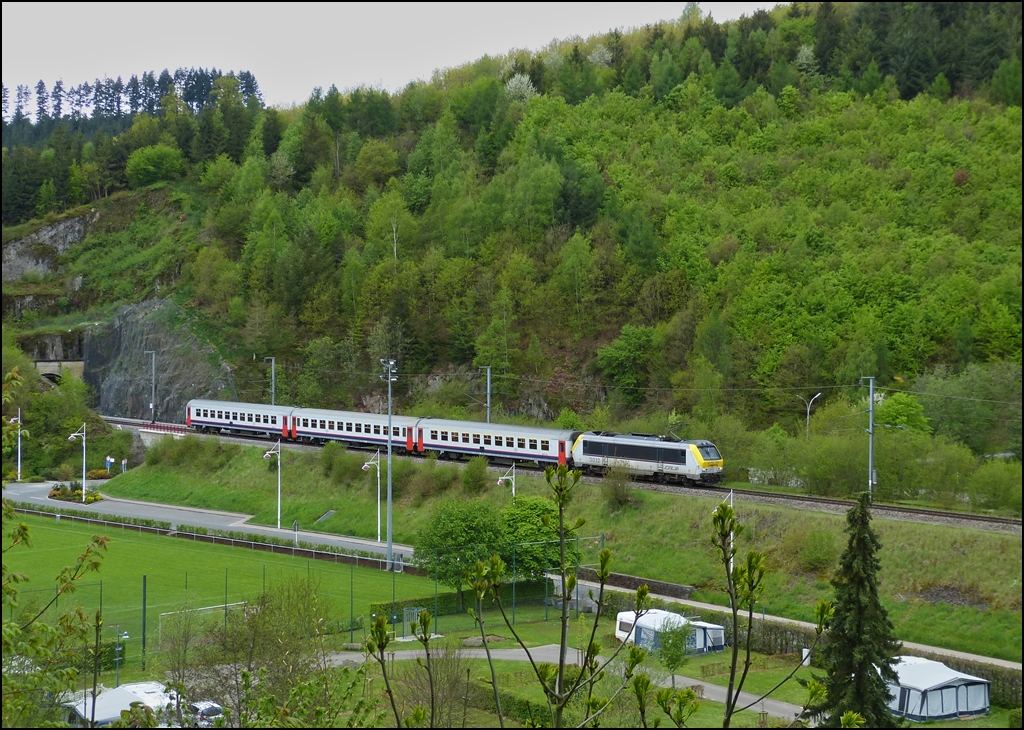. The IR 114 Luxembourg City - Liers is running through Clervaux on May 13th, 2013.