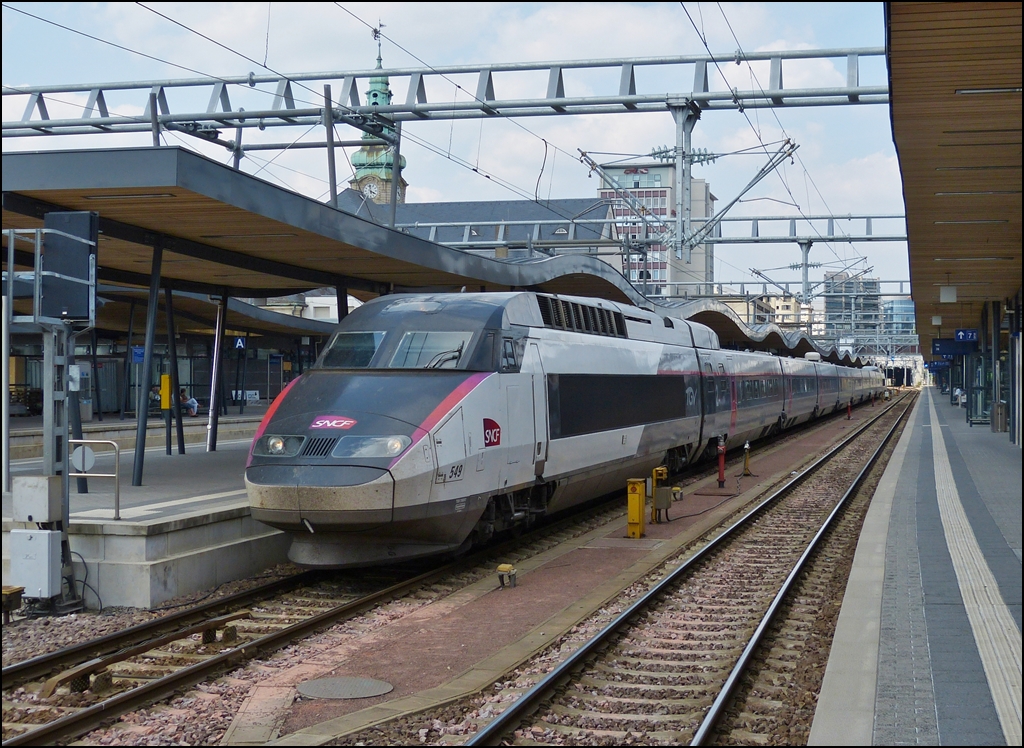 . The TGV Rseau 549 photographed in Luxembourg City on July 16th, 2013.