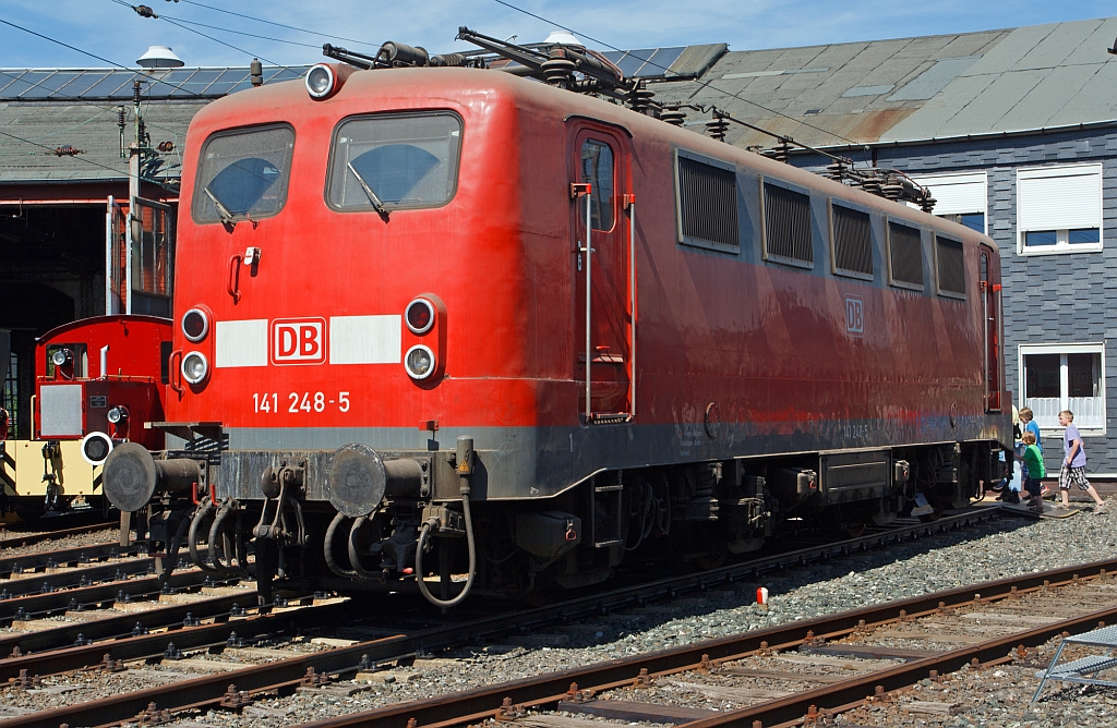 141 248-5 displayed in the South Westphalian Railway Museum in Siegen at the Roundhouse Festival on 18.08.2012