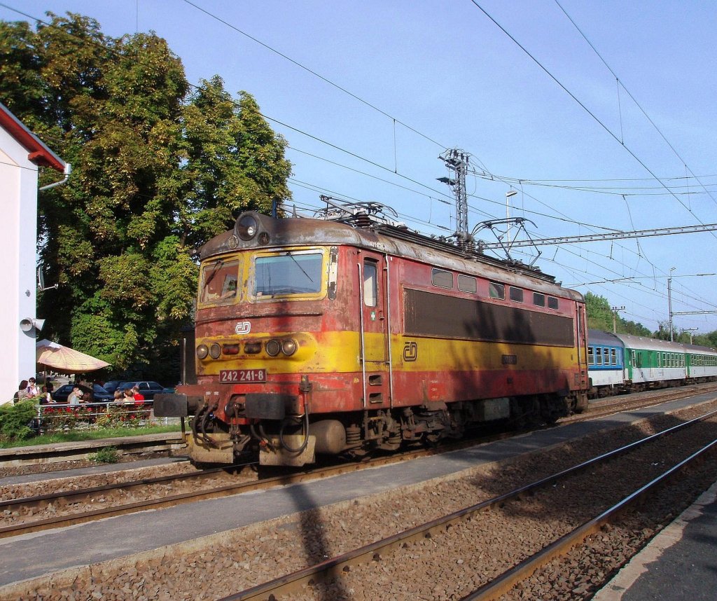 242 241 on the 4th of September, 2011 on the Railway station Klterec.