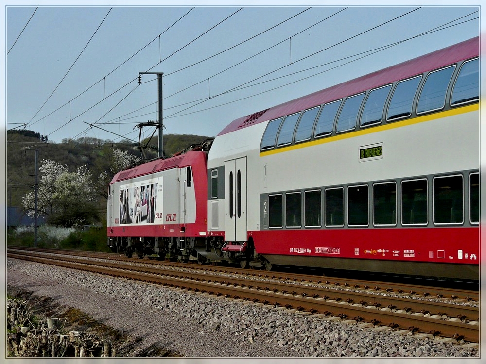 4014 is running through Erpeldange/Ettelbrck on April 10th, 2011.