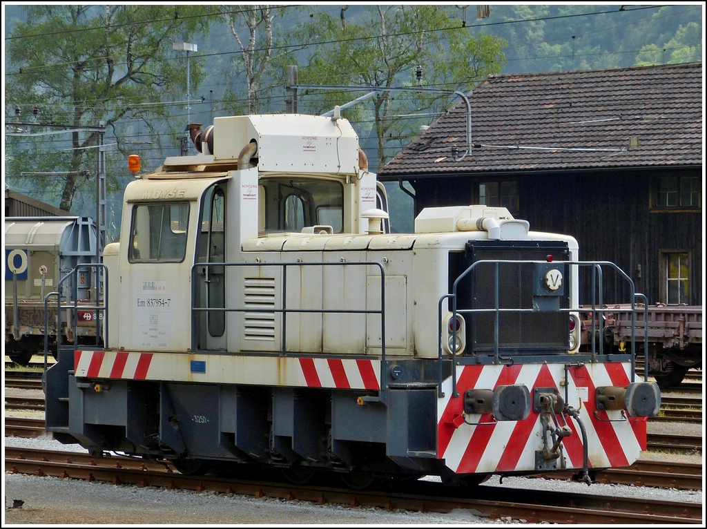 ARGE/AMA Em 837 954-7 pictured in Erstfeld on May 24th, 2012.