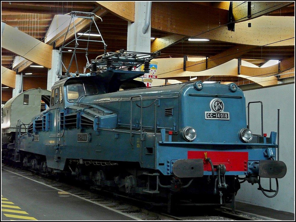 CC 14018 photographed at the museum Cit du Train in Mulhouse on June 19th, 2010.