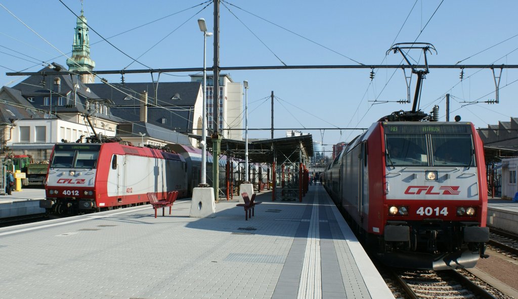 CFL 4012 and d4014 in Luxembourg (City Station).
31.03.2009 