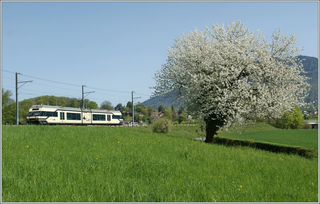 It's spring time! CEV GTW by the Castle of Hauteville.
10.04.2011