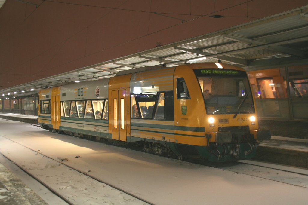 ODEG VT 650.74 on 9.1.2010 at Berlin-Lichtenberg.