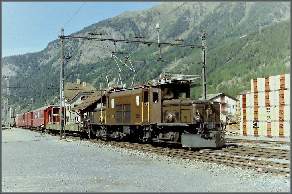 RhB Ge 6/6 412 in Zernez
September 1993