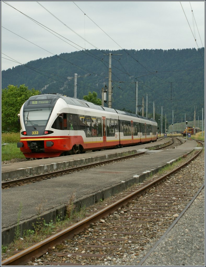 RTV/TRN local train in Noiraigue. 
22.07.2010