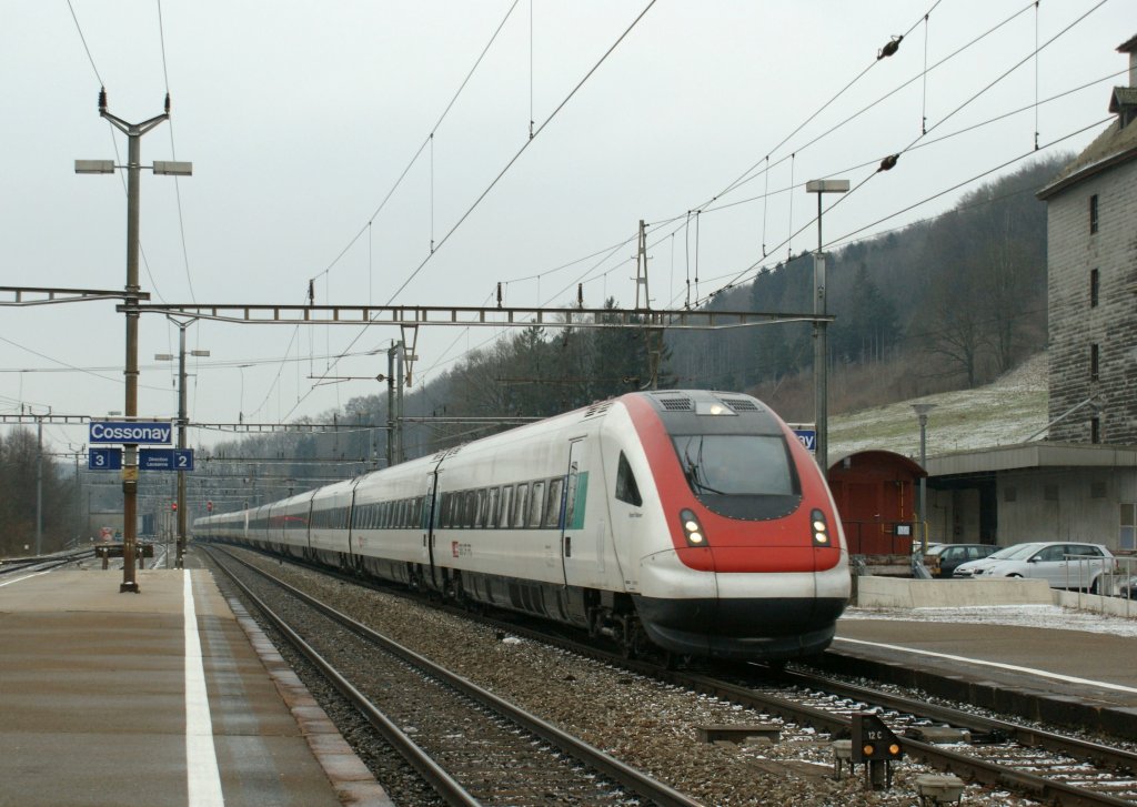 SBB ICN in Cossonay.
08.01.2010