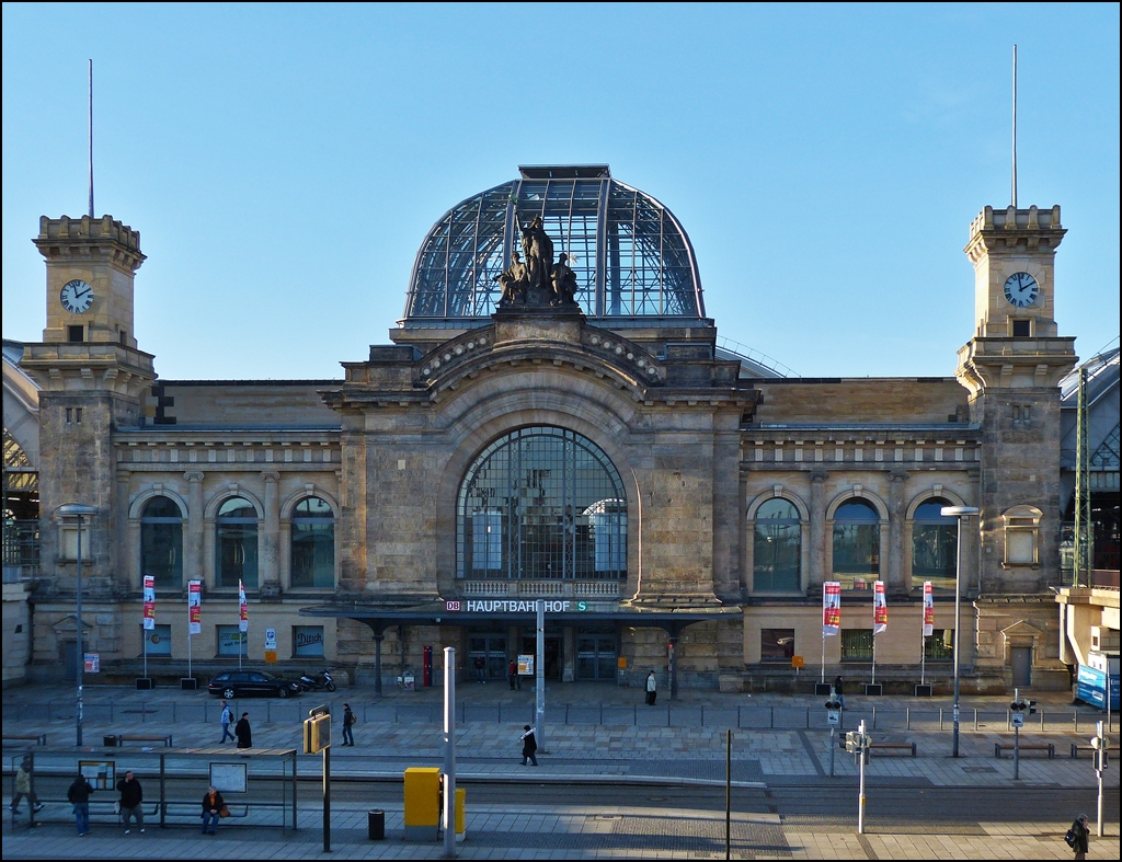 The main station of Dresden pictured on December 28th, 2012.