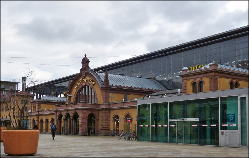 The main station of Erfurt photographed on December 26th, 2012.