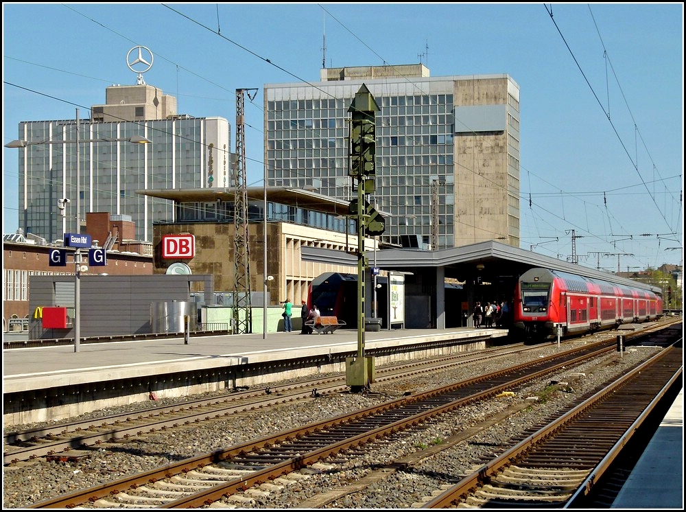 The main station of Essen photographed on April 2nd, 2011.