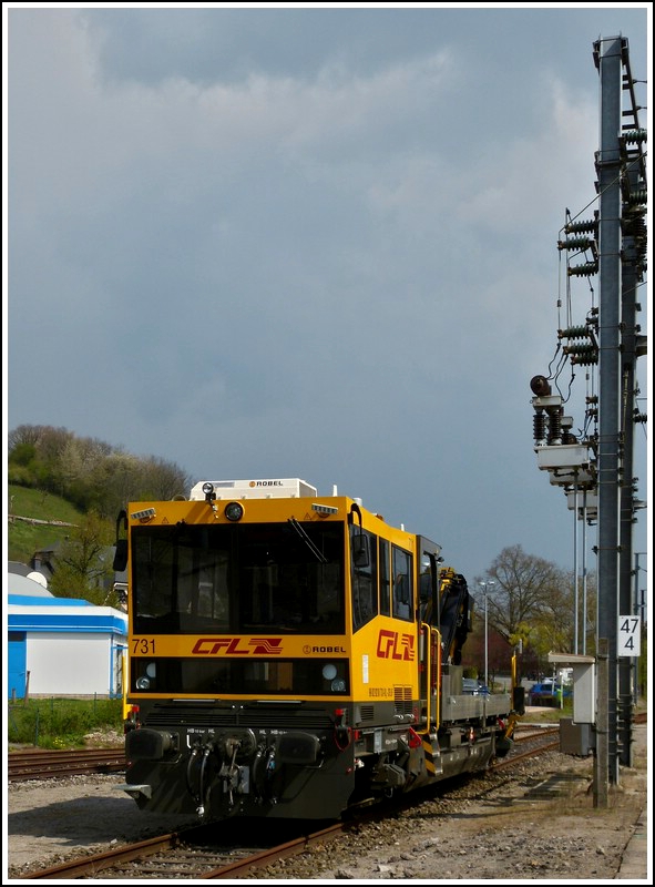 The ROBEL engine N 731 pictured in Ettelbrck on April 14th, 2012.