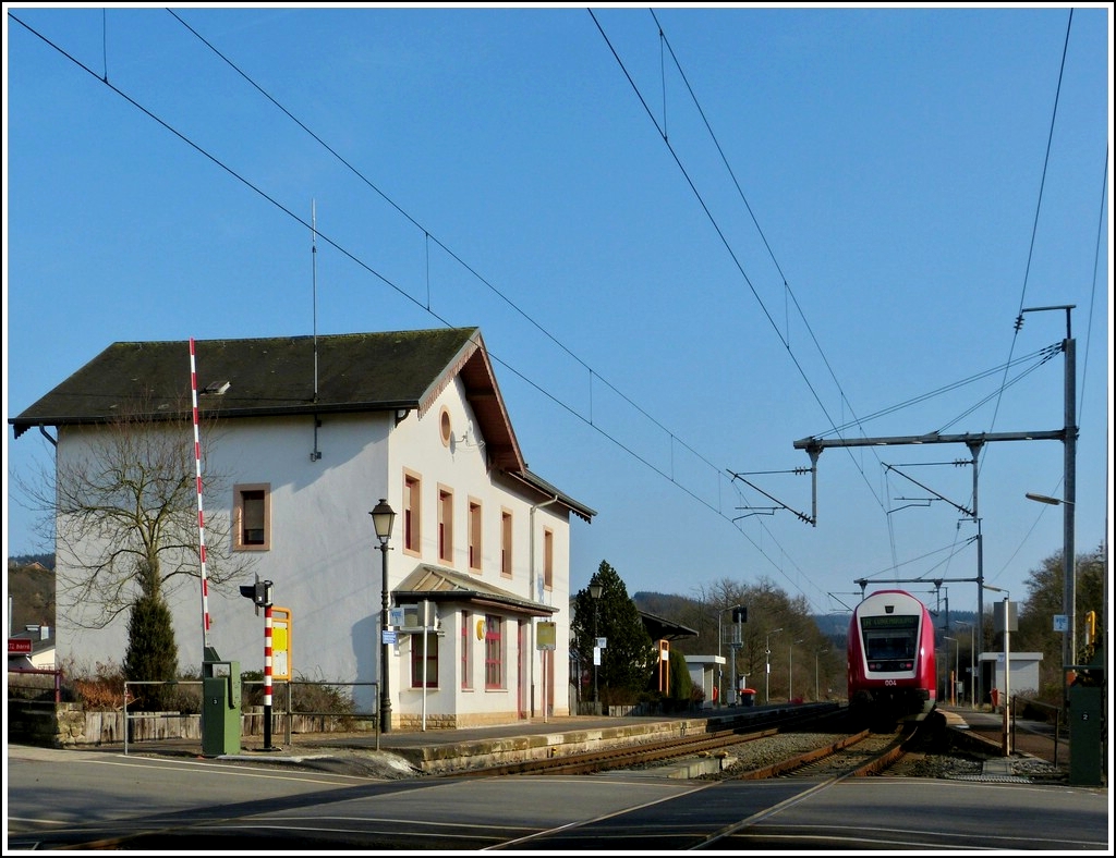 The station of Wilwerwiltz photographed on March 20th, 2012.