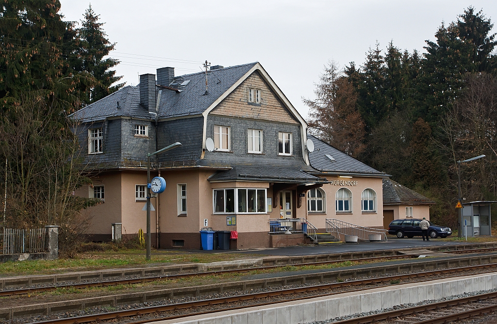The station W�rgendorf, at the Hellertalbahn (KBS 462), here on