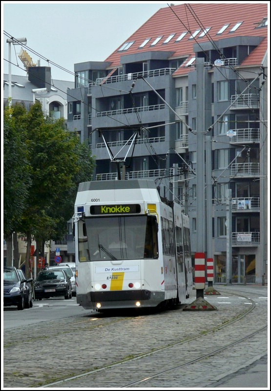 Tram N 6001 pictured in Blankenberge on September 13th, 2008.