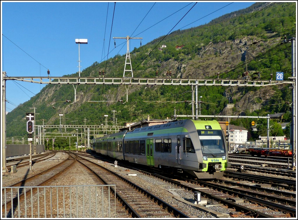 Two  Ltscherberger  are entering into the station of Brig on May 24th, 2012.