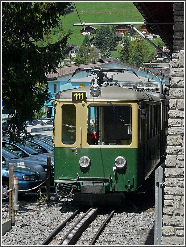 WAB BDeh 4/4 111 pictured at Grindelwald-Grund on July 30th, 2008.