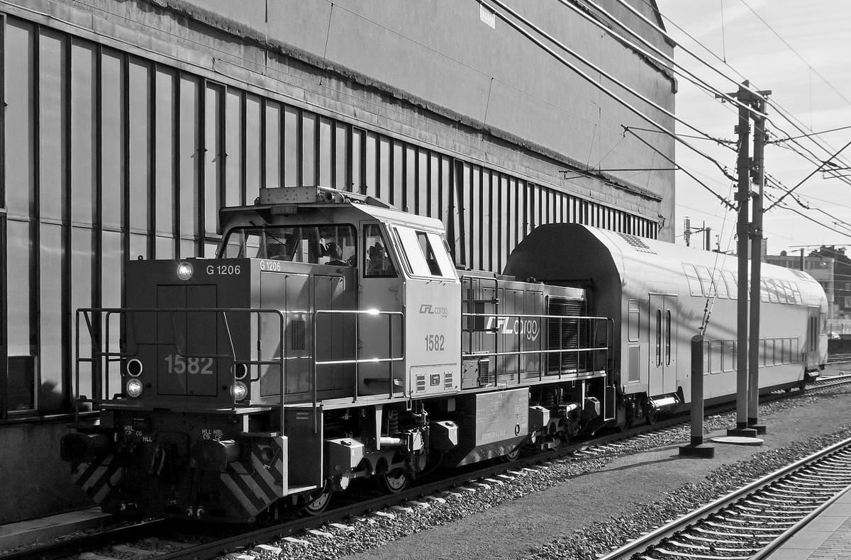 . CFL Cargo 1582 pictured in Luxembourg City on February 24th, 2014.