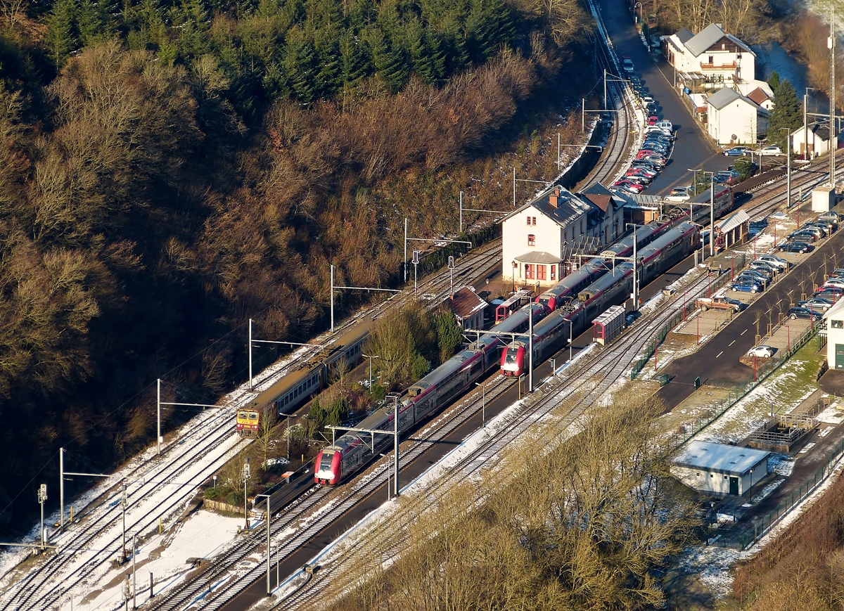 . Overview on the station of Kautenbach on February 4th, 2015.
