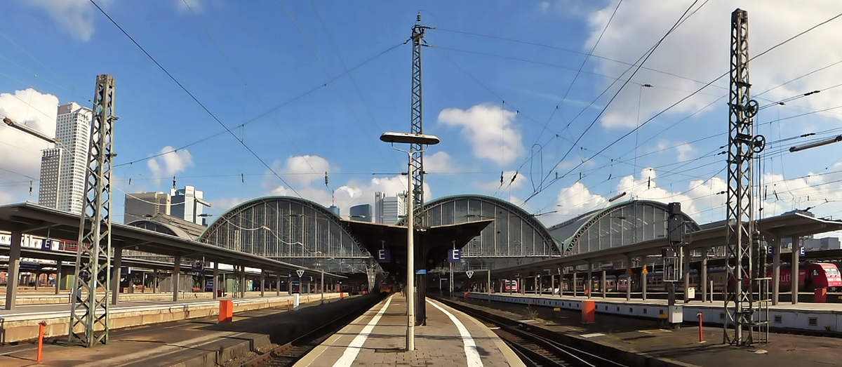 . The main station of Frankfurt am Main phtographed on February 28th, 2015.