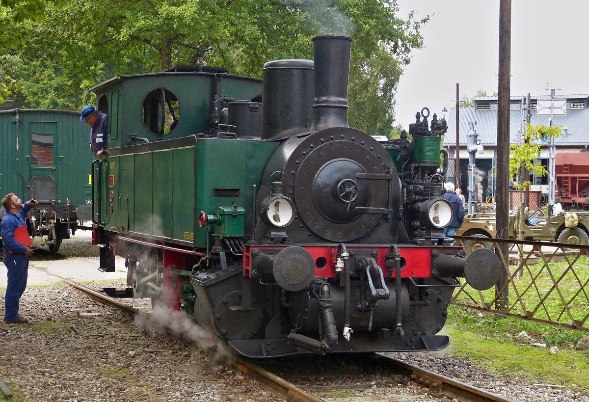 . The steam locomotive AMTF N 8 (ADI 8) of the heritage railway  Train 1900  taken in Fond de Gras on September 12th, 2015.