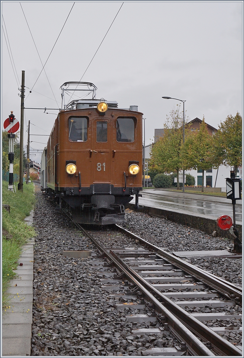50 years Blonay -Chamby Railway - The last part: The Blonay-Chanby Railway Bernina Bahn Ge 4/4 81 in Blonay.
27.10.2018