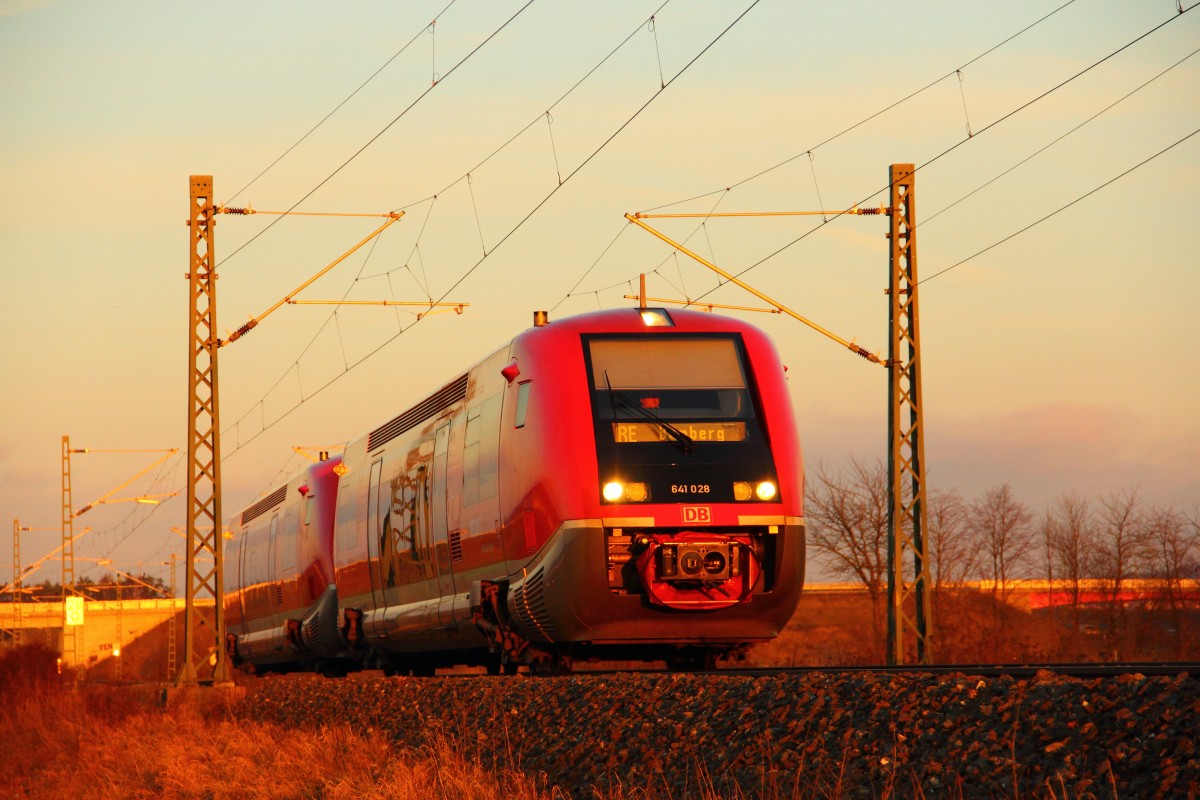 641 028 DB Regio near Reundorf 05/01/2015.