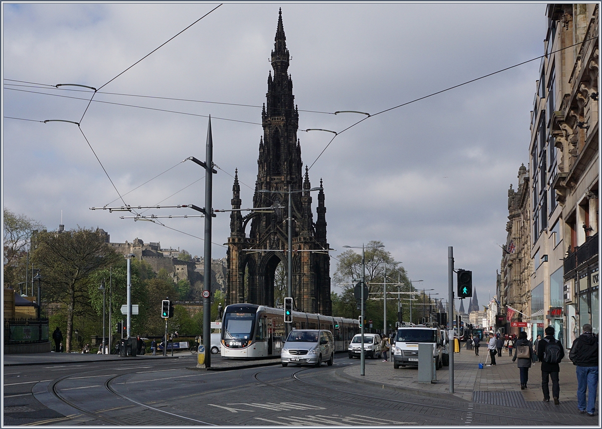 A Edinburgh Tram in the Princes Street.
03.05.2017