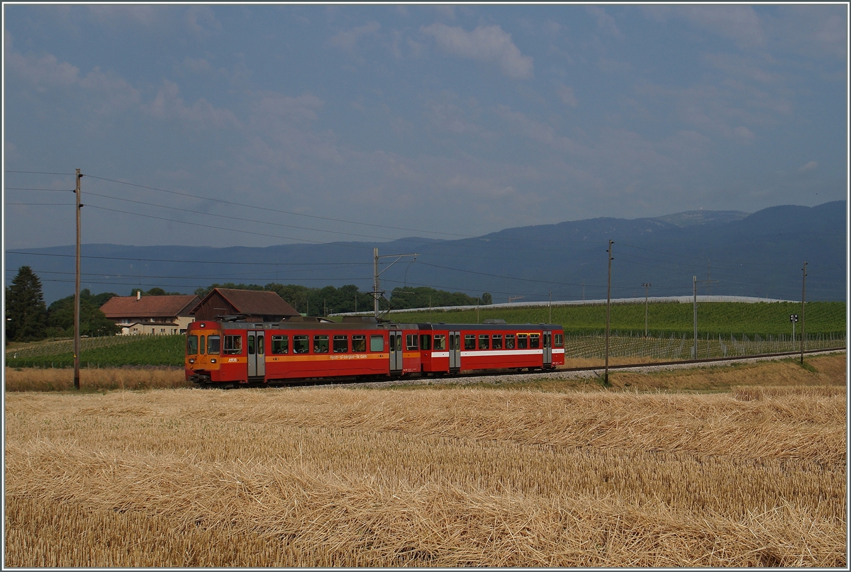 A NStCM local train between La Vuarpillière and Les Plantaz. 
06.07.2015
