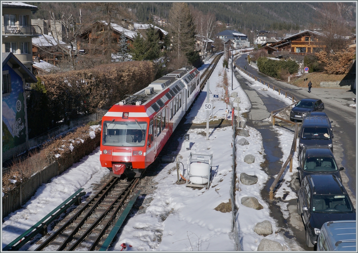 A SNCF Z 800/ TMR BDeh 4/8 on the way to Vallorcine by Chamonix. 

14.02.2023