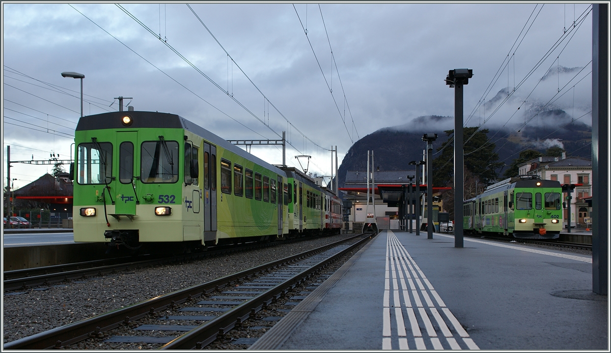 AOMC service 30 to Champéry in Aigle.
05.01.2014