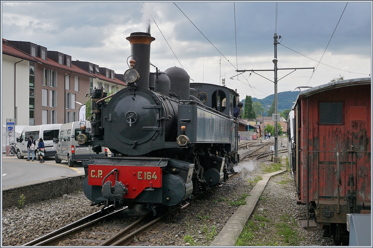 Blonay-Chamby Mega Steam festival 2018: The CP E 164 in Blonay.
20.05.2018