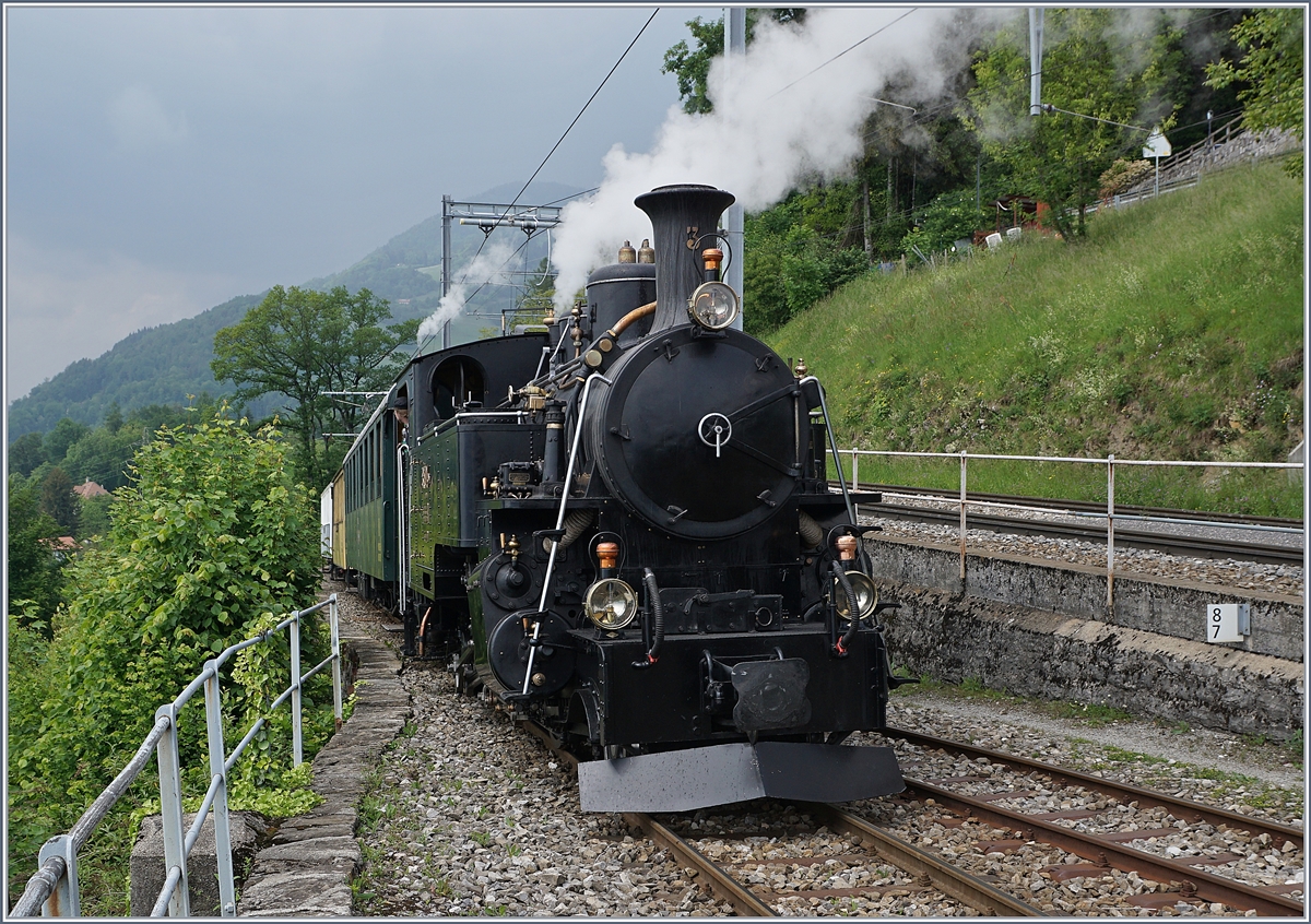 Blonay Chamby Mega Steam Festival: The HG 3/4 N° 3 in Chamby.
19.05.2018