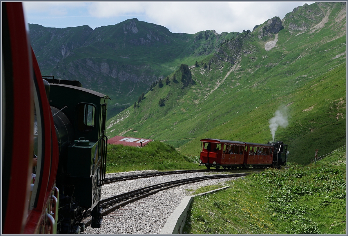 BRB steamer train on the Oberstaffel.
07.07.2016