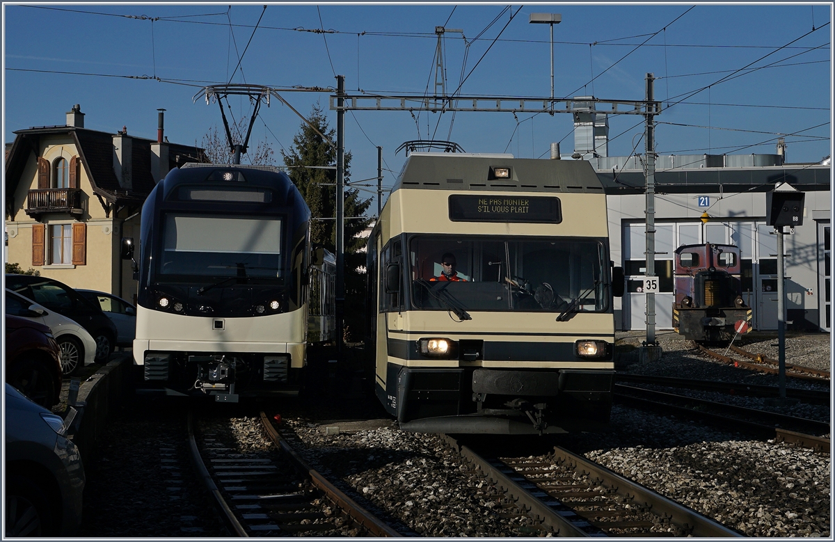 CEV MVR ABeh 2/6 7506 and GTW 2/6 in Chernex.
15.12.2016