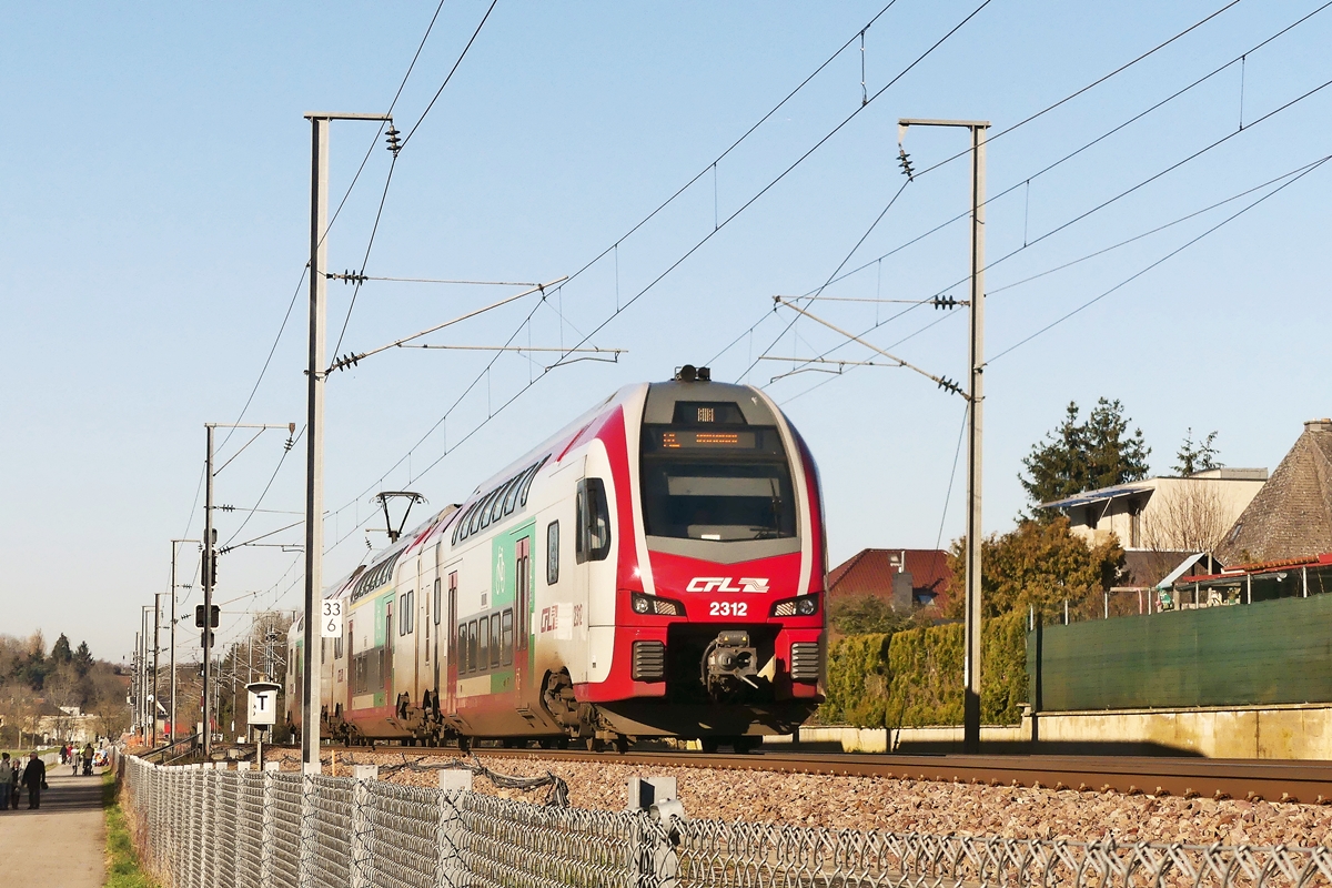 CFL 2312 passes through Mersch and Lintgen on February 07th, 2020.