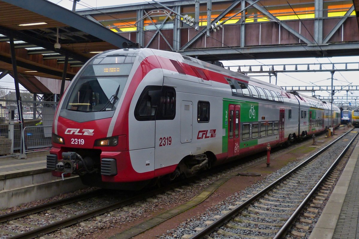 CFL Z 2319 photographed in Luxembourg City main station on December 7th, 2020.