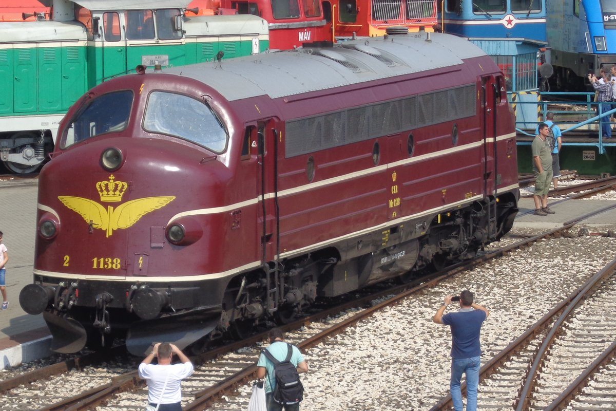 Ex-DSB MY 1138 was guest at the Budapest Railway Museum Parc on 8 September 2018.