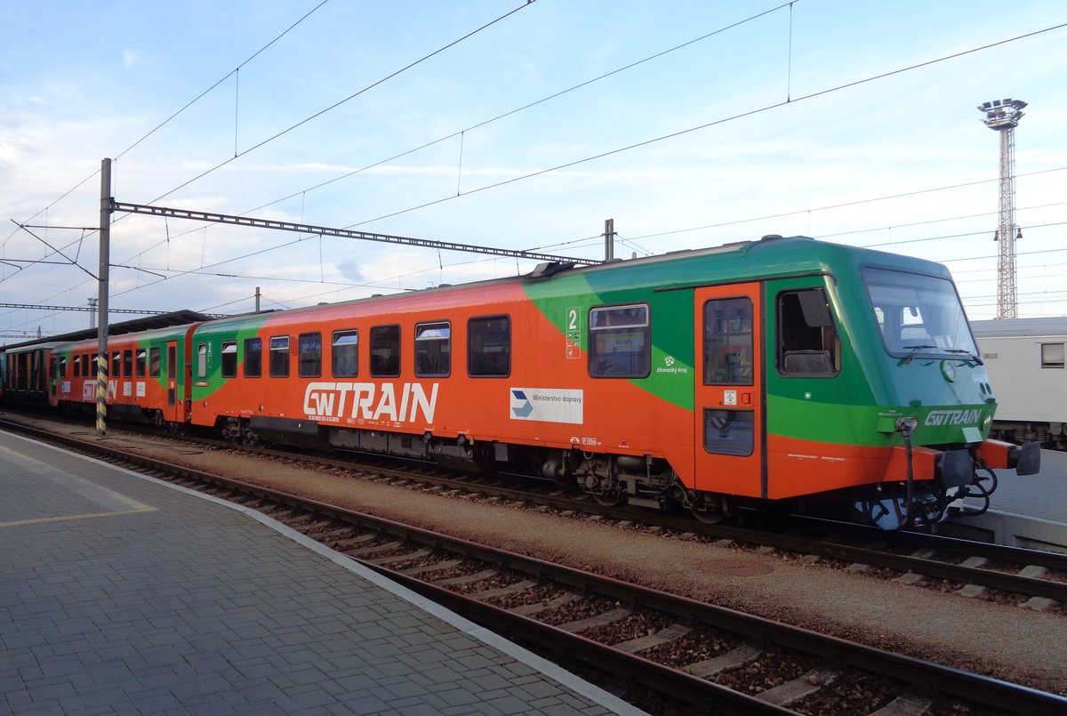 GW Trains 845/628 261 'GAGARIN'stands on 21 September 2018 in Ceske Budejovice. Class 845 is the Czech notification of ex-DB Class 628.