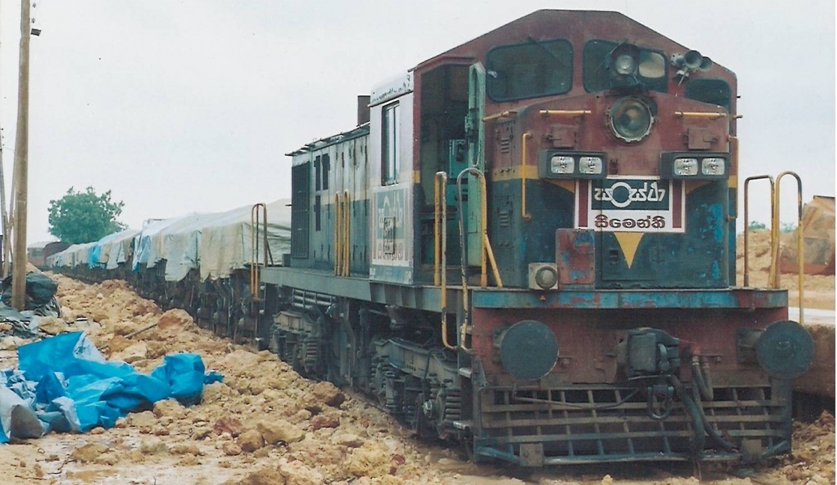 

Indian made WMD locomotive owned by the clay pit operator is ready to haul a rake of loaded wagons to the factory which is around 25 miles south of the pit.