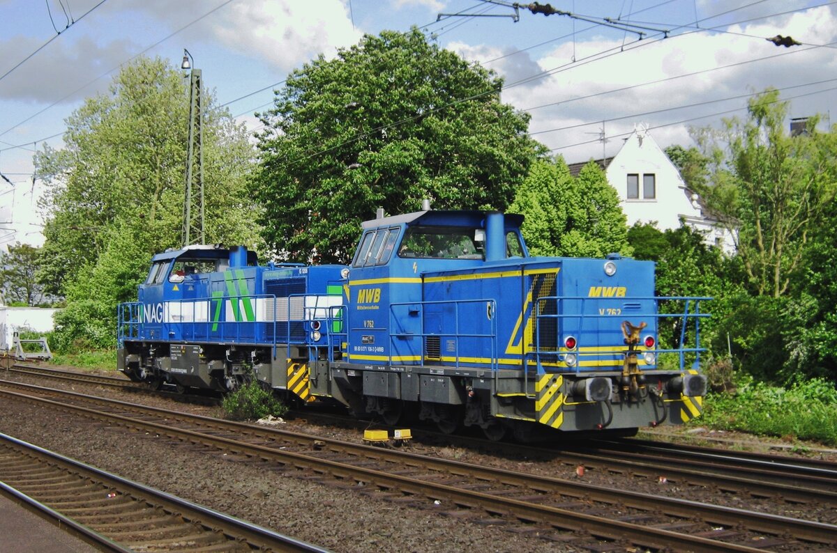MWB V 762 stands parked at Rheinhausen on 17 April 2009.