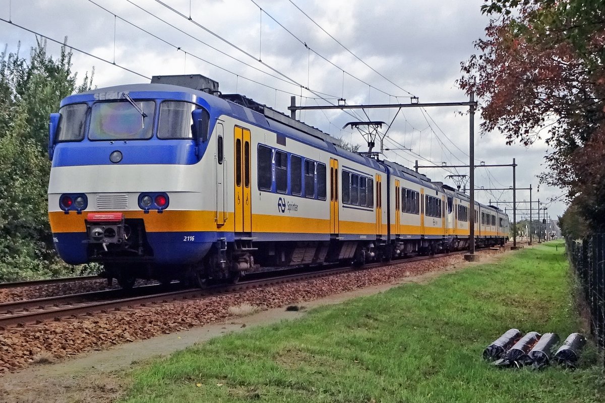 NS 2116 leaves Wijchen on 10 October 2019.