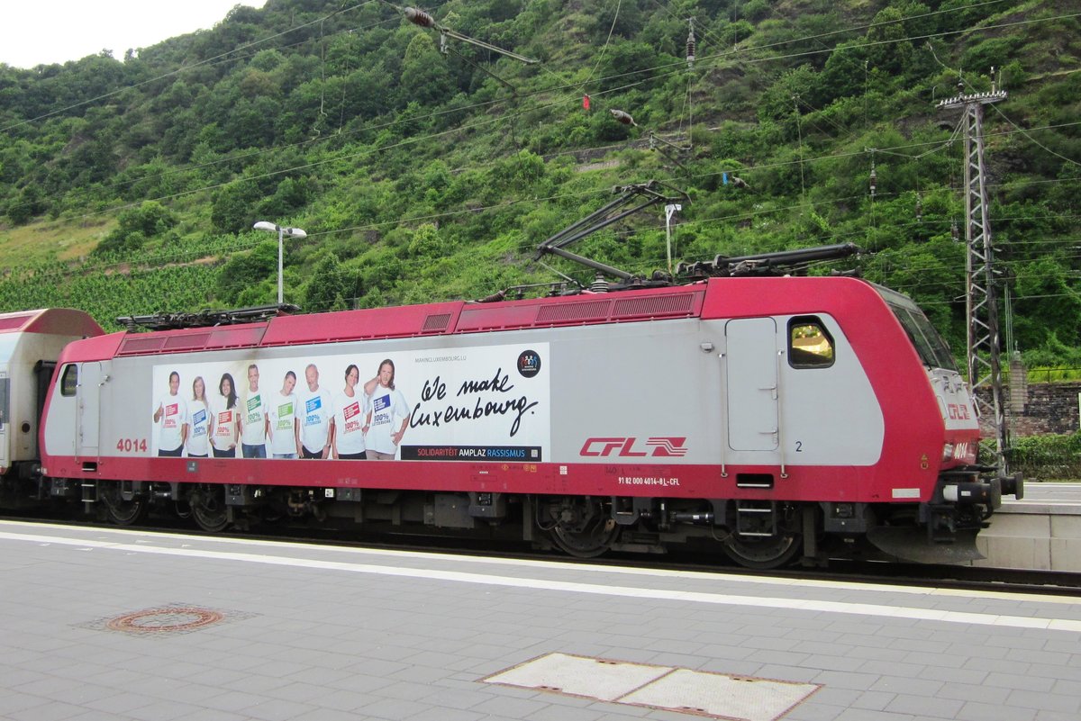 On 2 July 2013, CFL 4014 stands in Cochem.
