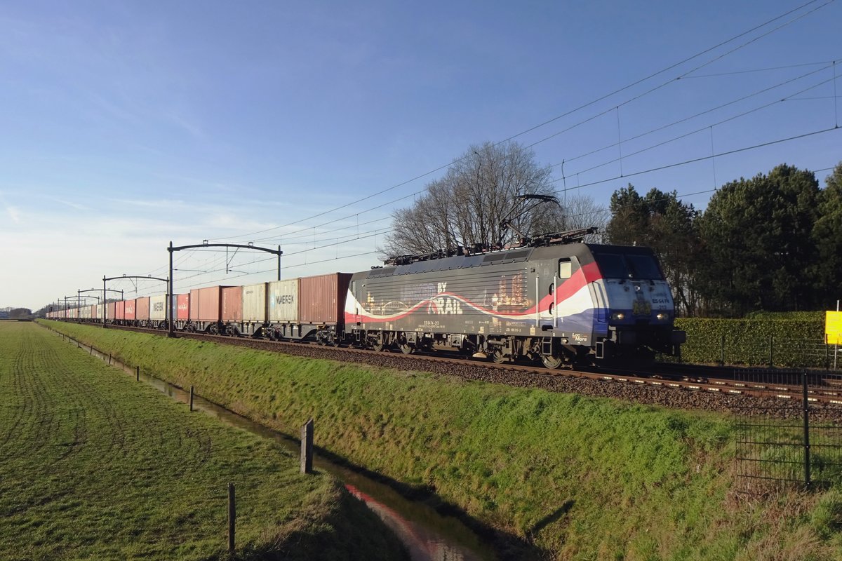 RFO 189 213 is seen at Hulten on 21 February 2021 while the Sun begins to set.