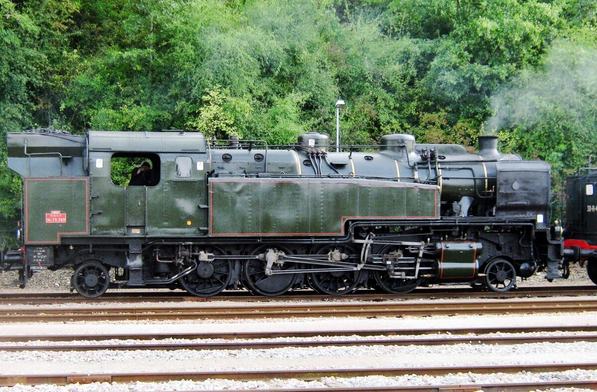 SNCF 141 TD-740 stands with the AJECTA at Longueville on 19 September 2011.