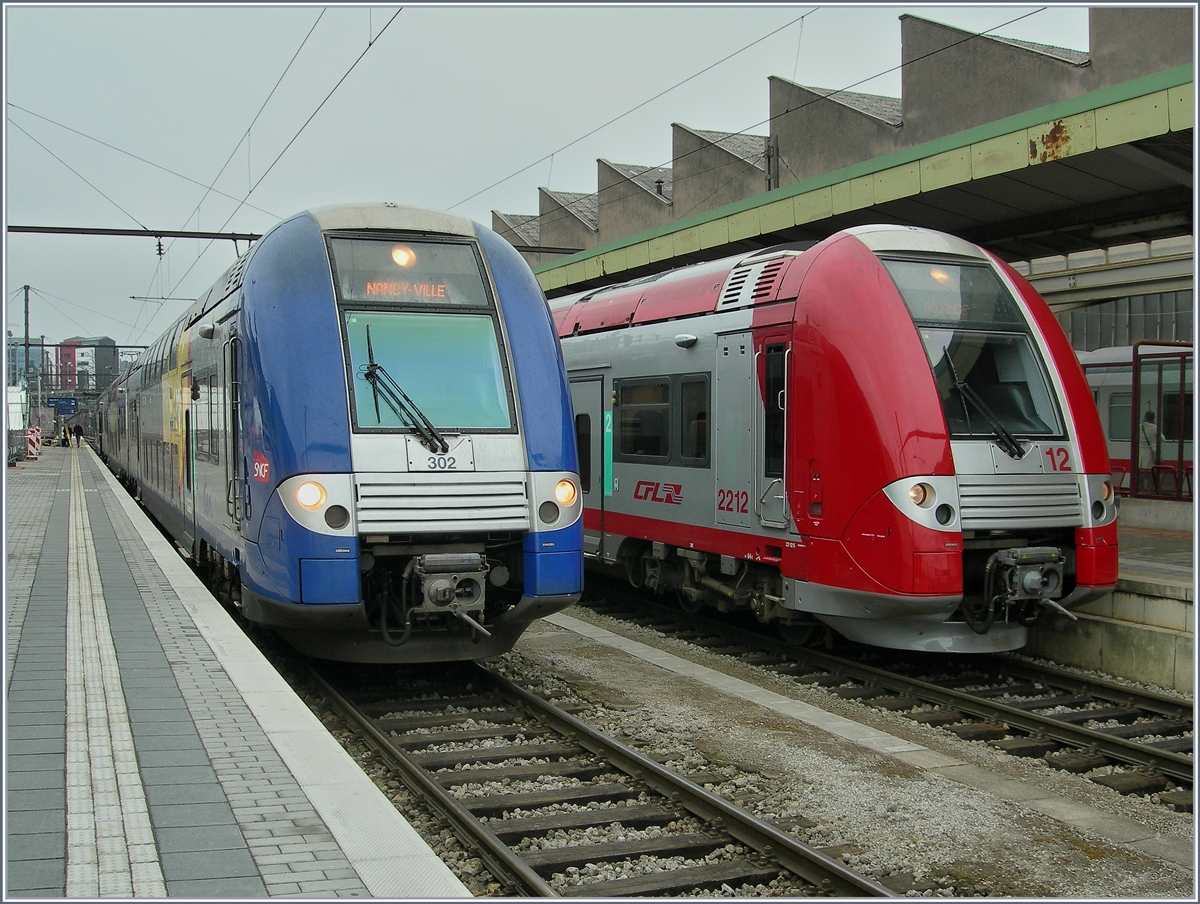 SNCF 24302 and CFL 2212  Computermouses  in Luxembourg. 
22.02.2008
