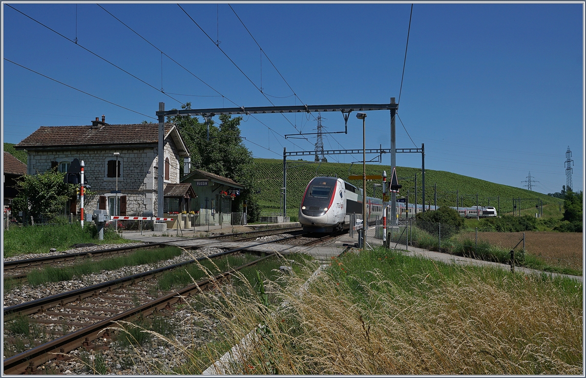 TGV Lyria Geneva Paris in Russin.
19.06.2018
