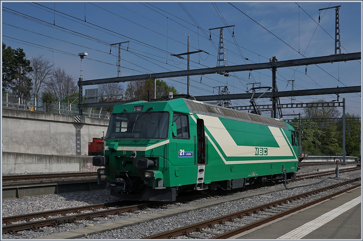 The BAM MBC Ge 4/4 21 in Morges.
11.04.2017