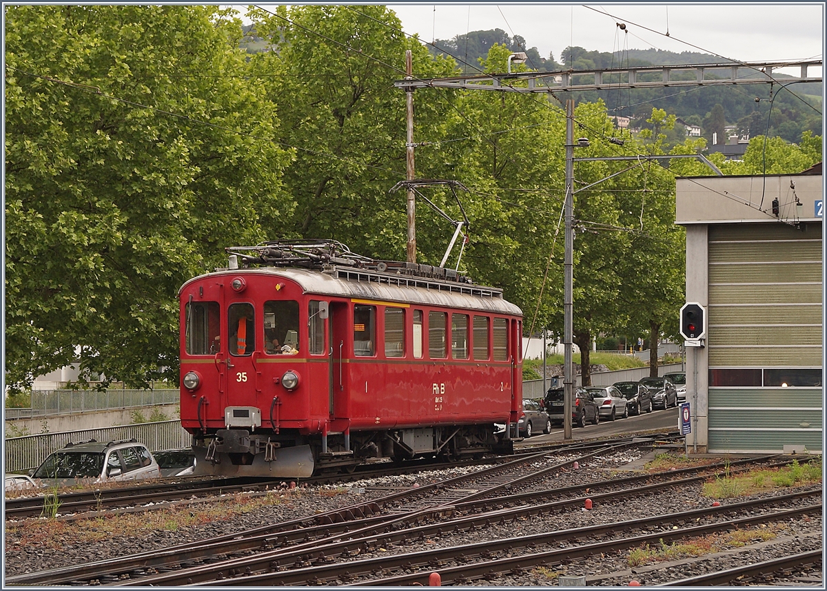 The Blonay Chamby RhB ABe 4/4 35 in Vevey.
29.05.2018